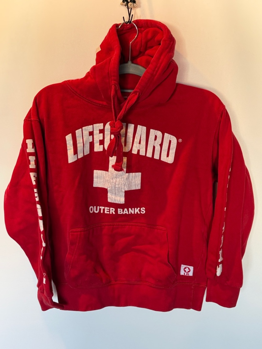 Red Lifeguard Outer Banks Hoodie official Lifeguard wear